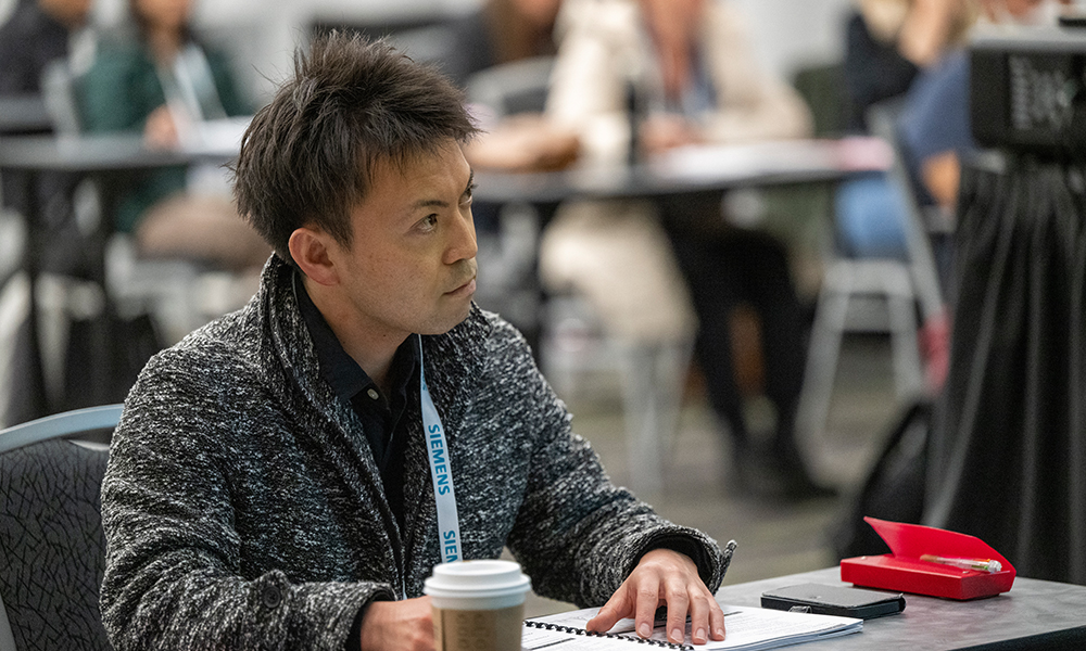 Attendee taking a course at SPIE Advanced Lithography + Patterning