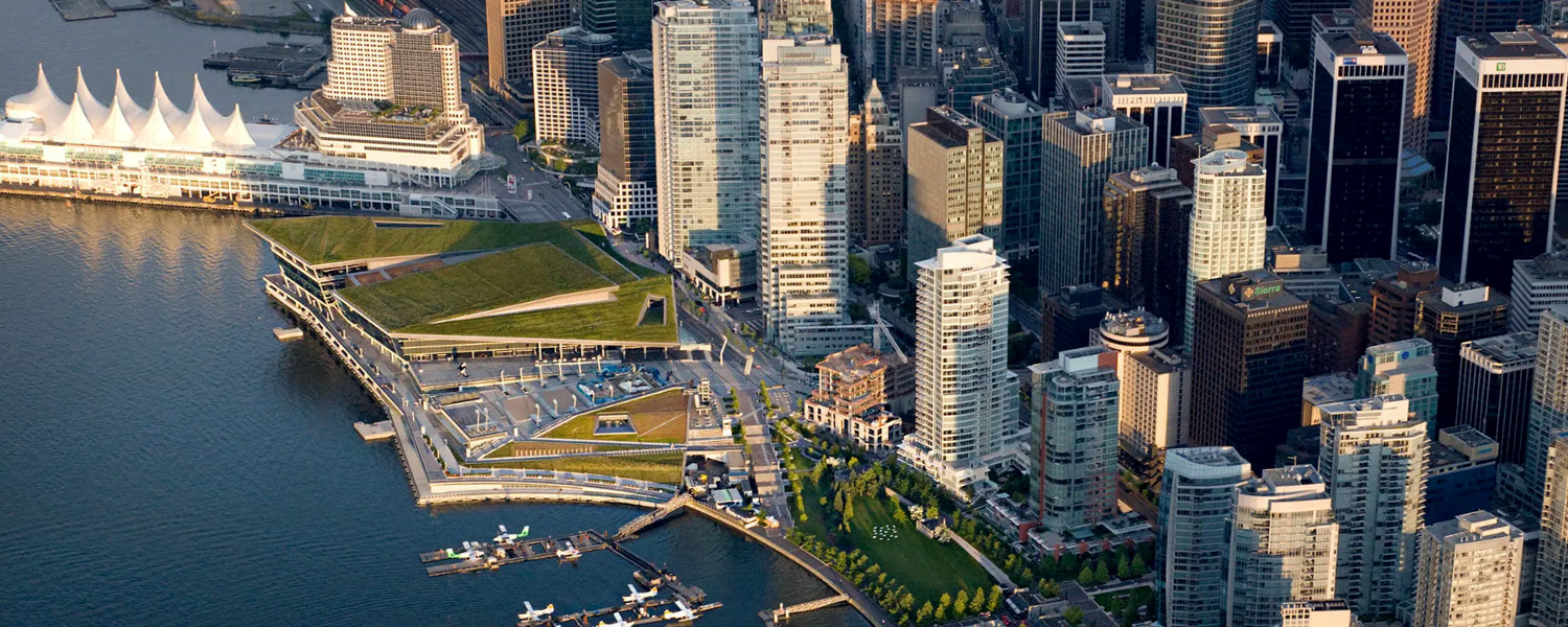 View of the waterfront and the stunning Vancouver Convention Center, East and West - the new location for  2026 SPIE Medical Imaging event