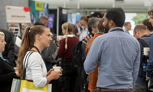 SPIE member attending events at Optics and Photonics