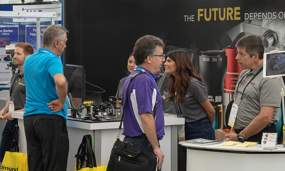 Attendee at SPIE Optics + Photonics free exhibition