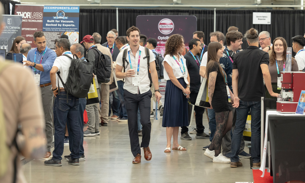 Attendees at SPIE Optics + Photonics exhibition