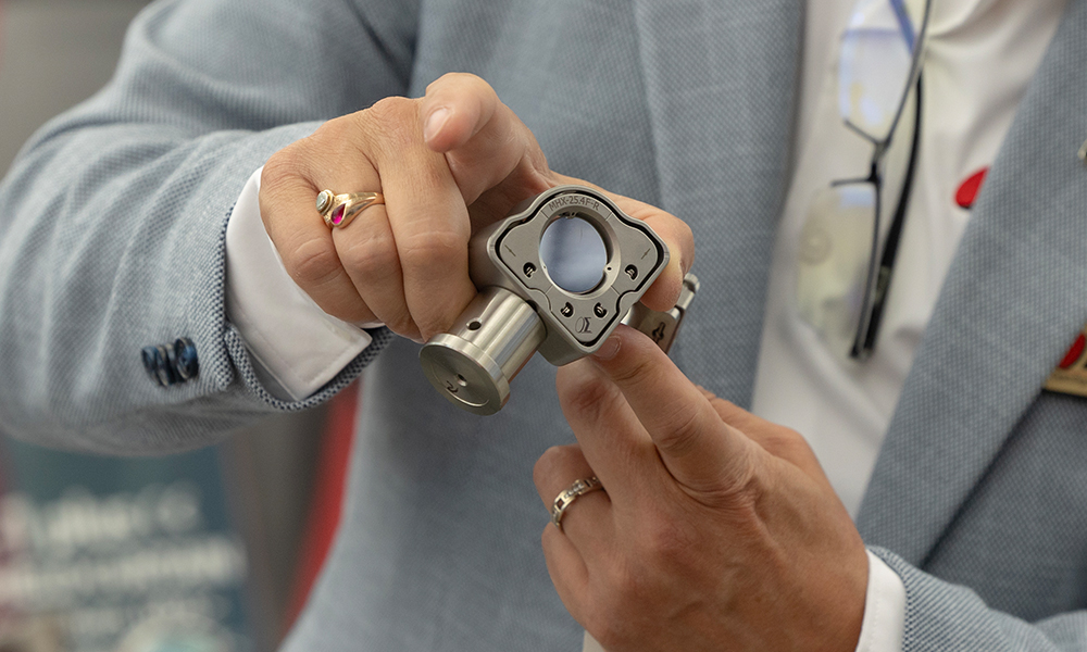 Exhibitor and customer at SPIE Optics + Photonics Exhibition