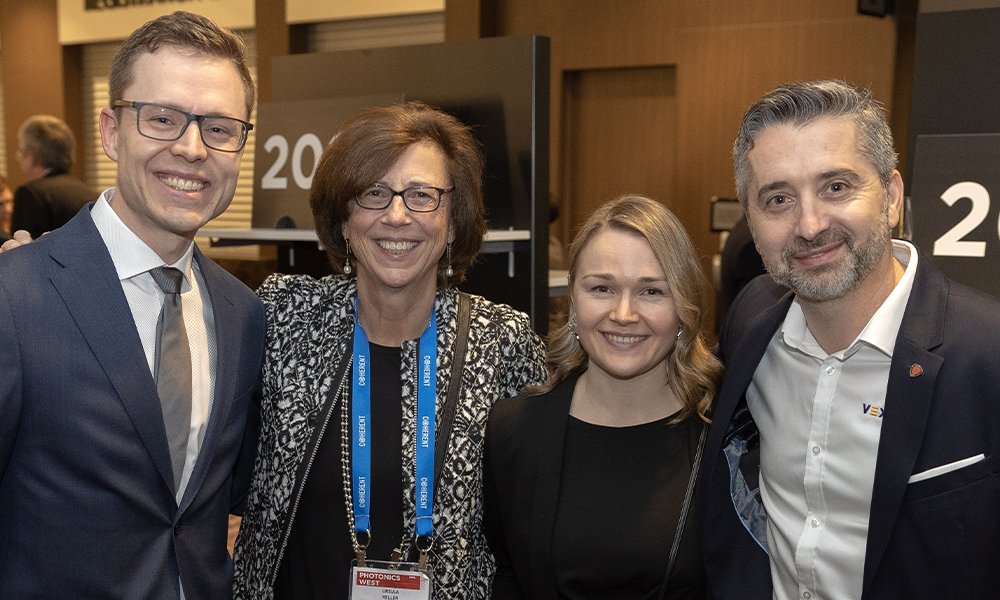 Attendees networking at an SPIE event