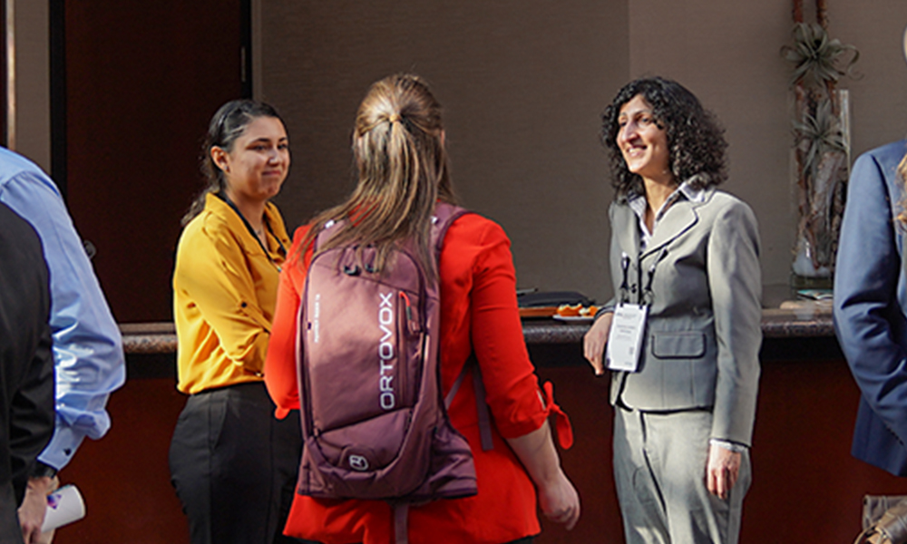 Attendees at SPIE Smart Structures + Nondestructive Evaluation networking event