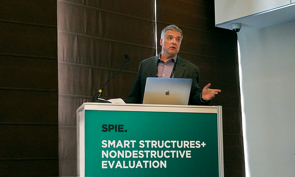 Speaker at SPIE Smart Structures + NDE