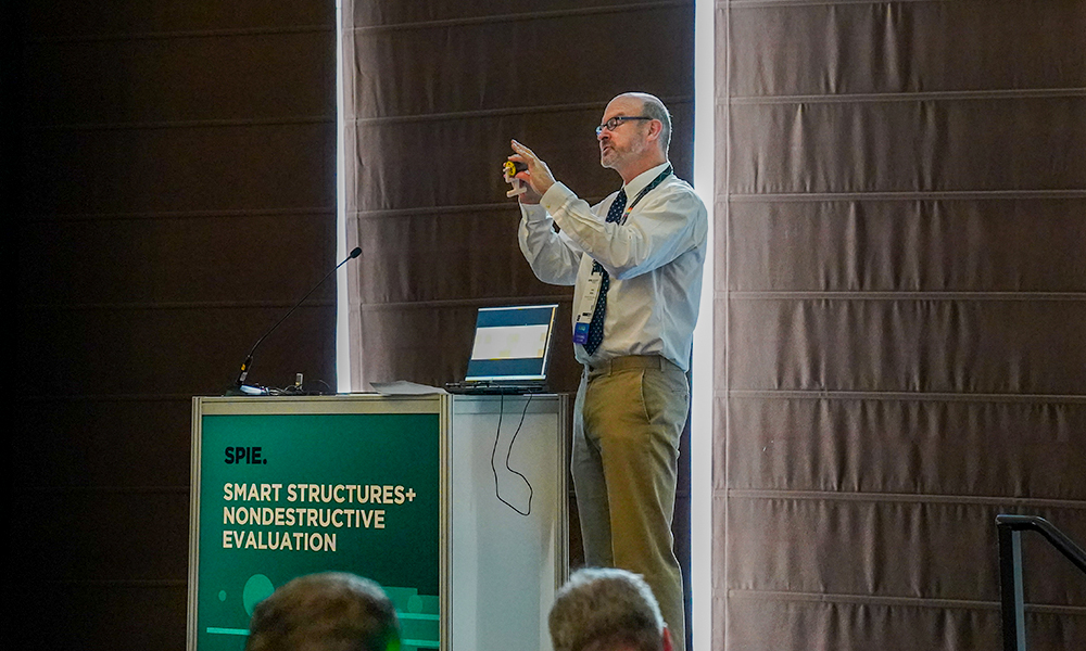 Speaker at technical conference at SPIE Smart Structures