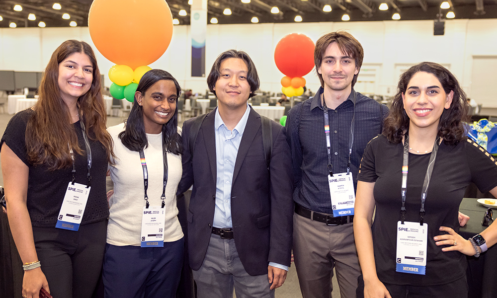 Students enjoying one of several events offered at SPIE Optics + Photonics exhibition
