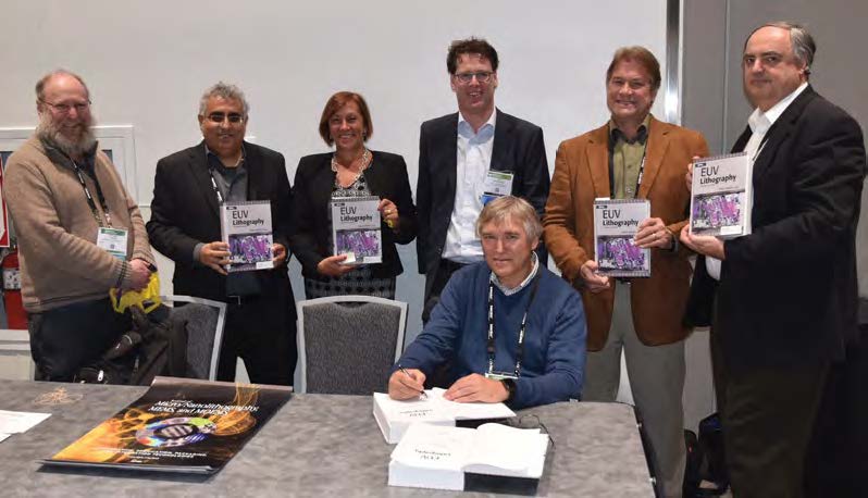 Some of the authors of SPIE Press’ 2018 title EUV Lithography, Second Edition at a book signing at AL18. 
