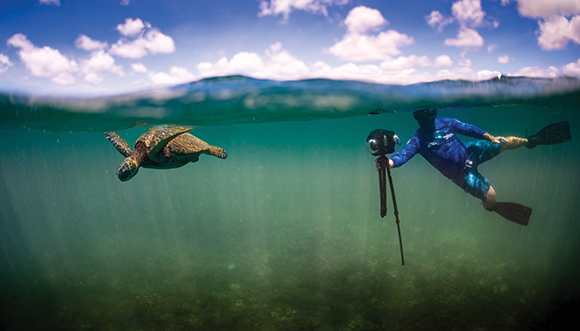 a Boxfish 360-degree underwater camera 