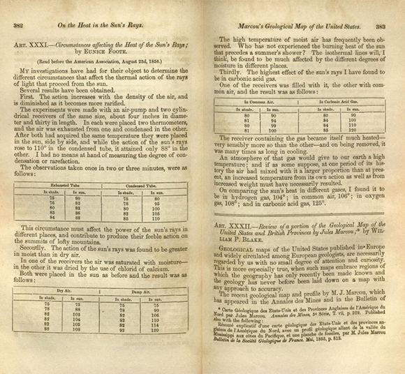 Eunice Foote's paper