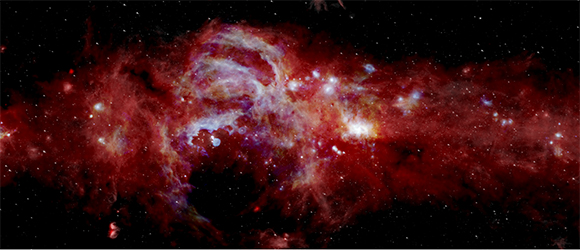 Milky Way galaxy. Credit: NASA/SOFIA/JPL-Caltech/ESA/Herschel