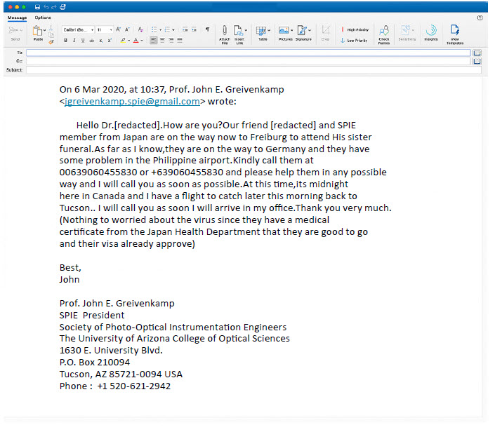 spear phishing email