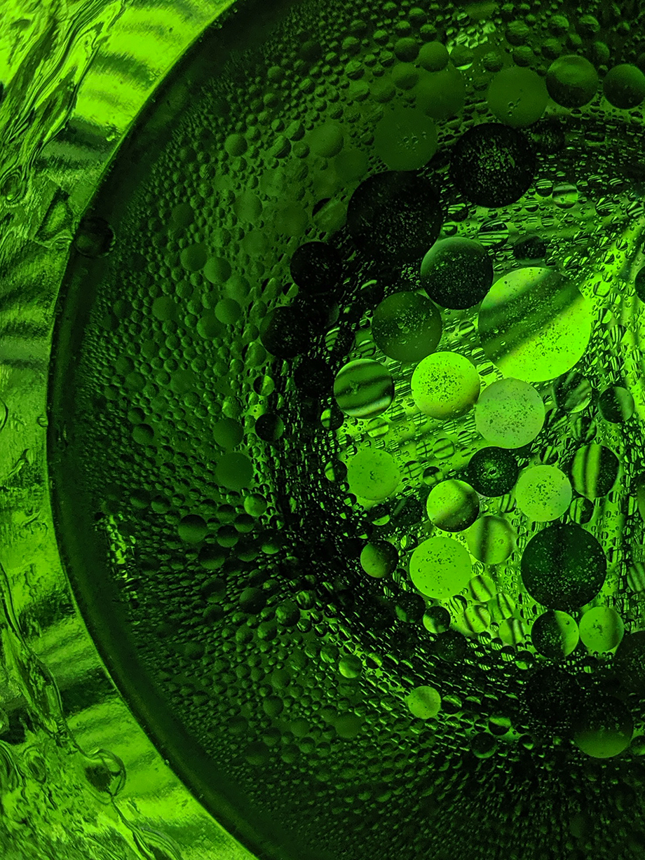 Droplets of oil