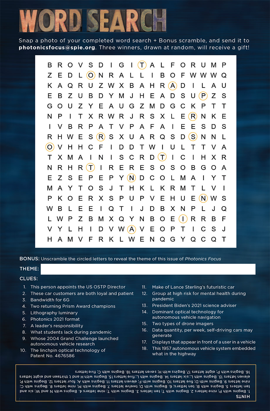 March April Word Search