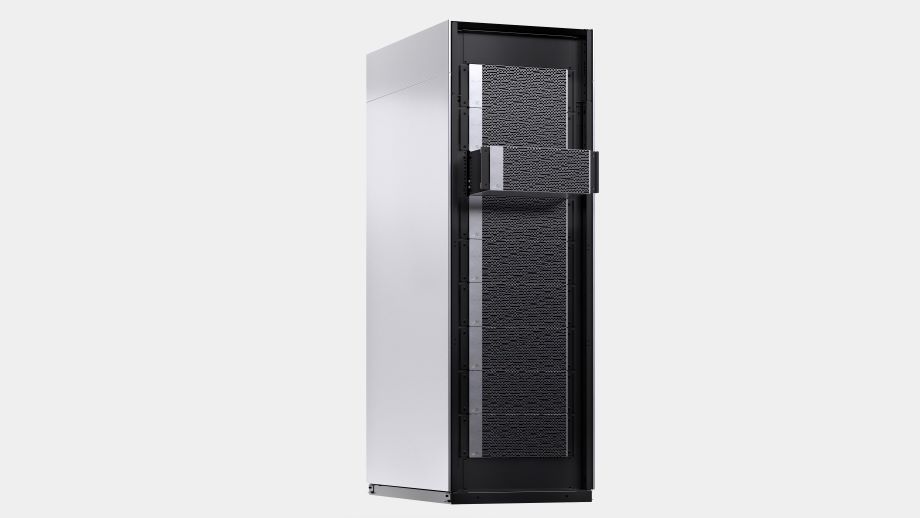 A Lightmatter photonic computing rack.