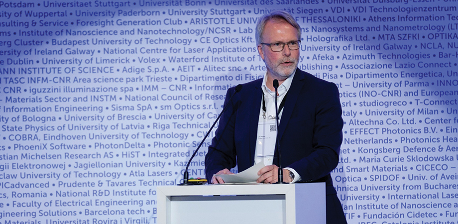Photonics21 Chairman Lutz Aschke