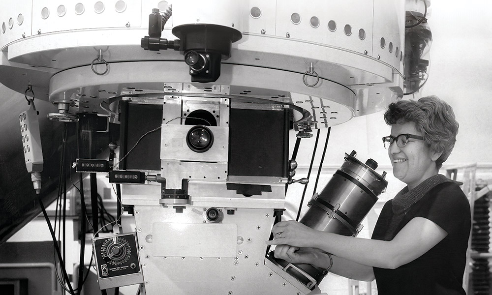 Vera C. Rubin pioneered the search for dark matter in the universe.